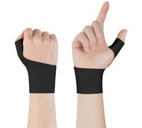 Beugo Attelle Pouce Droit Gauche, 2PCS Orthese de Pouce Élastique Réglable, pour Pouces, Hommes, Femmes, Liberté de Mouvements Orthese Pouces (Orange noir)