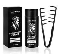Beugo Poudre Coiffante pour Homme, Peigne de Texture, Poudre Texturisante Cheveux, Volumisante Texture Mate, Tenue Longue Durée, Naturel Aspect pour Cheveux, Facile à Appliquer (Noir-30g)