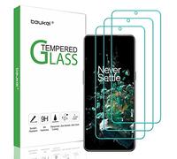 Beukei Lot de 3 protecteurs d'écran en verre trempé pour OnePlus 10T 5G / OnePlus 10T sensible au toucher, compatible avec les coques, dureté 9H
