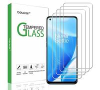 Beukei Lot de 4 protecteurs d'écran en verre trempé pour OnePlus Nord N200 5G, sensibilité tactile, compatible avec les coques, dureté 9H