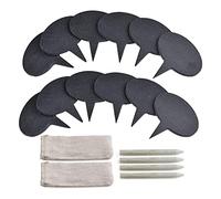 BEUON Marqueurs à Fromage pour Plateau de Charcuterie, Ensemble de 18 PièCes SéRies D'éTiquettes de Fromage en Ardoise, Ensemble de Marqueurs à Fromage, Du Fromage