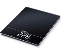 Beurer Balance de cuisine KS 34, pour un pesage précis jusqu'à 15 kg, avec fonction de pesage Tara et écran LED Magic, noire