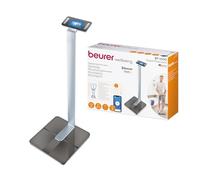 Beurer BF 1000 Pèse - Personne Impédancemètre Connecté, Balance de Précision avec Application, Mesure de la Masse Adipeuse Viscérale, Analyse des Différentes Parties du Corps