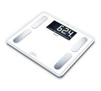 Beurer BF 410 Signature Line, Pèse-personne impédancemètre, analyse précise du corps jusqu'à 10 personnes, avec écran LCD extra large, capacité de charge jusqu'à 200 kg, blanc