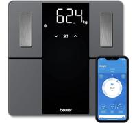 Beurer BF 500 pèse-personne numérique avec Bluetooth & application, mesure de la graisse corporelle, pourcentage de muscle, besoin en calories, etc. transfert de données vers Apple Health & co.