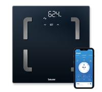 Beurer BF 880 Balance de diagnostic avec WIFI et Bluetooth, balance corporelle numérique avec App, détermination/ analyse des valeurs corporelles, mesure de la graisse corporelle et du taux de muscle
