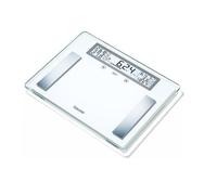 Beurer BG 51 XXL Balance d'analyse corporelle Plage de pesée (max.)=200 kg blanc, acier inoxydable