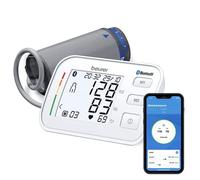 Beurer BM 57 Tensiomètre à bras, tensiomètre numérique avec large brassard jusqu'à 43 cm, connexion à l'application via Bluetooth, protection des données certifiée