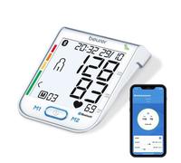 Beurer BM 77 Tensiomètre au bras connecté Bluetooth, avec indicateur de repos breveté, convient également aux femmes enceintes