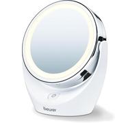 Beurer Miroir de table BS 49 – miroir de maquillage grossissant à deux côtés, éclairé