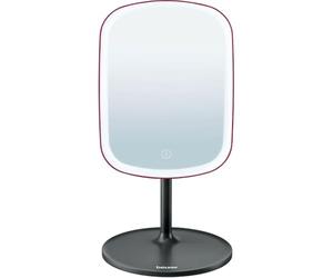 Beurer BS47BF2025 Miroir cosmétique avec lumière LED réglable, grossissement 1x/5x, rotatif et base stable pour maquillage et soin du visage