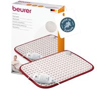 Beurer Coussin chauffant HK Comfort, coussin chauffant électrique flexible avec surface super douce, chaleur réglable avec 3 réglages de température, lavable en machine, arrêt automatique, 100 watts, 44 x 33 cm