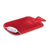 Beurer Coussin chauffant HK44UK | Coussin chauffant électrique doux et confortable | Fonction de réchauffement rapide | 3 réglages de température régulés électroniquement | Lavable en machine | Bouilloire NEW-AGE, 50 x 30 cm, rouge
