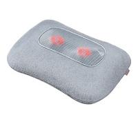 Beurer MG 145 Coussin de massage, masseur du dos et de la nuque pour un massage shiatsu relaxant, fonction chauffante, housse lavable, 4 têtes massantes, gris