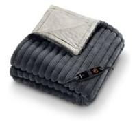 Beurer Stockholm couverture chauffante, couverture chauffante douillette en matériau luxueux avec 6 niveaux de température, avec arrêt automatique et système de sécurité, lavable en machine à 30 °C