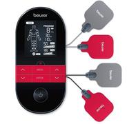 Beurer EM 59 Appareil numérique TENS/EMS, stimulation électrique 4-en-1 pour la thérapie de la douleur, la stimulation musculaire,