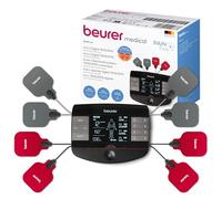 Beurer EM 89 Électrostimulateur musculaire TENS, EMS numérique avec fonction chauffante, fonction 4-en-1 pour le traitement de la douleur, la stimulation musculaire