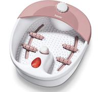 Beurer FB 20 bain de pieds, massage relaxant par bulles et vibrations avec 3 niveaux de fonction, champ de lumière infrarouge bienfaisant, embouts pédicure, protection contre les éclaboussures