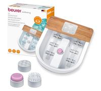 Beurer FB 65 Wellness Bain de pieds à bulles avec chauffage de l'eau et éclairage activable, station de pédicure rotative intégrée, massage relaxant par vibrations et bulles