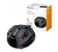 Beurer FM90 Shiatsu and Air Compression Foot Massager | Double fonction de massage | Fonction de chaleur en option | 3 programmes prédéfinis | 3 réglages d'intensité | Housse lavable | Convient