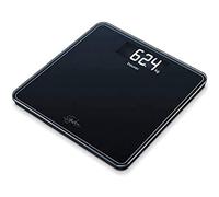 Beurer GS 400 Signature Line, Pèse-personne en verre, écran XXL éclairé pour une meilleure lisibilité, capacité de charge 200 kg, Noir