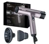 Beurer HC 100 Excellence Sèche-cheveux, avec moteur numérique, puissant et ultra léger, 4 niveaux de température et de soufflerie, séchage rapide et douceur, buse de styling & diffuseur