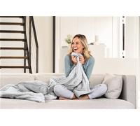 Beurer Couverture chauffante HD 75 Nordic Grey – 180×130, faces en matériau recyclé, 6 niveaux, gris