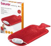 Beurer HK 44 Coussin chauffant, bouillotte électrique 3 niveaux de température rouge