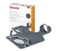 Beurer HK 64 Grey Coussin chauffant HK 64, coussin chauffant qui chauffe rapidement et s’arrête automatiquement, 3 réglages de la température, lavable, avec ceinture abdominale