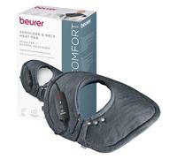 Beurer HK 66 Cosy Coussin Chauffant pour Les épaules, Coussin Chauffant électrique ajusté au Corps avec Fermeture magnétique, 3 Niveaux de réglage de la température avec arrêt Automatique, Lavable