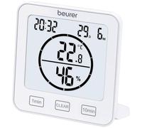 Beurer HM 22 Thermo-hygromètre, contrôle de la température et de l'humidité relative intérieure avec minuterie et signal sonore
