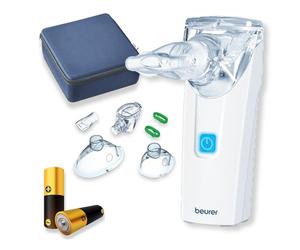 Beurer IH 55 Nébuliseur avec technologie de membrane vibrante, portable et silencieux, fonction d'auto-nettoyage, inhalateur pour traitement des maladies des voies respiratoires