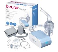 Beurer IH 60 Nébuliseur, inhalateur silencieux et portable, batterie rechargeable, technologie de l'air comprimé par compresseur pour une utilisation en cas de maladies respiratoires