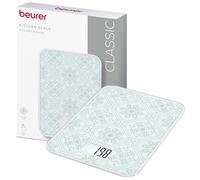 Beurer KS 19 Balance de cuisine numérique vintage, capacité de charge jusqu'à 5 kg (graduation précise de 1 g) Balance de ménage avec capteur tactile, avec piles, ultra plate et design vintage
