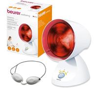 Beurer Lampe à Infrarouge IL 35 - Lumière et Chaleur pour votre Bien-Être- Lampe Chauffante Bienfaisante en Cas de Rhumes et de Tensions Musculaires - Minuteur Êlectronique à 3 Niveaux - 150 watts