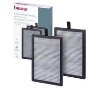 Beurer Lot de 2 filtres LV 500 - Système de filtration à 3 couches avec pré-filtre HEPA H13 et filtre à charbon actif - Filtre de rechange pour purificateur d'air et ventilateur Beurer 2 en 1 LV 500