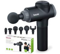 Beurer Massage Gun MG 180, pistolet de massage avec 6 têtes de massage, 4 niveaux d'intensité, pour toutes les zones musculaires et l'activation et la régénération ciblée