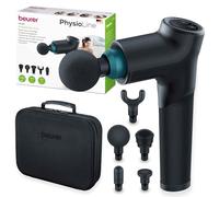Beurer MG 185 Pistolet de massage avec 5 têtes de massages, massage des points gâchettes, relâchement des tensions, appareil de massage musculaire avec 9 niveaux d'intensité, avec accu