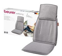 Beurer MG 330 Housse de siège de massage Shiatsu, 3 zones et 2 intensités, massager pour la nuque, le haut et le bas du dos, massage simulant la pression des mains au niveau de la nuque