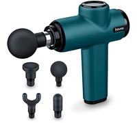 Beurer MG99 Pistolet de massage compact, mini masseur de tissus profonds avec 4 attaches, puissant massage des points de déclenchement pour soulager la tension, masseur portable avec 5 niveaux