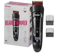 Beurer MN4X Tondeuse à barbe, pour tondre et raser, 2 lames en acier inoxydable de haute qualité, 12 longueurs de coupe, réglage fin en 2 étapes, soin maximal de la peau, tête de rasoir lavable