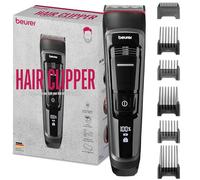 Beurer MN5X Tondeuse à cheveux, pour une coupe de cheveux professionnelle et rapide, 6 lames en acier inoxydable de haute qualité pour un styling individuel, réglage fin en 4 étapes, avec accu
