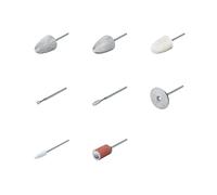 Beurer MP 52 Kit de remplacement, 8 embouts de manucure et pédicure de haute qualité en saphir, feutre et métal dur, pour des mains et des pieds soignés, adapté aux ongles artificiels