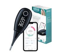 Beurer Thermomètre basal connecté OT 30, Bluetooth, appli ovulation et planification grossesse, Noir