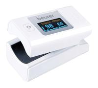 Beurer PO 35 Oxymètre de pouls, mesure de la saturation en oxygène (SpO2) et de la fréquence cardiaque (pouls), utilisation indolore, écran couleur facile à lire