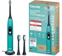 Beurer SC 50 Brosse à dents électrique sonique, avec 5 modes de brossage et capteur de pression, 80 000 oscillations, écran avec indicateur de durée de brossage, 2 têtes de brosse