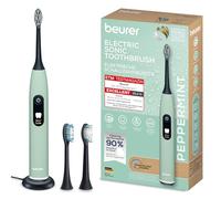 Beurer Brosse à dents électrique SC50 – sonique, 5 modes, capteur de pression – Peppermint Vert