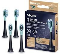 Beurer SC Protection Plus têtes de brosse pour brosses à dents électriques soniques, 4 brossettes de rechange compatibles avec SC 30, 50 & Philips Sonicare, pour dents sensibles, souplesse douce