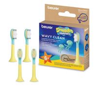 Beurer SC Wavy Clean têtes de brosse pour brosse à dents électrique enfants | Poils extra souples, brosses de remplacement pour SC 11 et brosse à dents Philips Sonicare, avec autocollants, à partir de 6