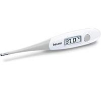 Beurer Thermomètre numérique flexible étanche FT 13 avec avertissement visuel et sonore de fièvre, mesure pratique de la fièvre pour bébés, enfants et adultes, blanc, lot de 1